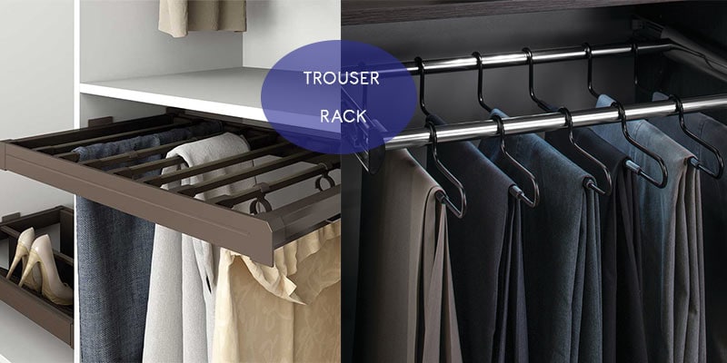 Closet Accessories Hardware Top Mounted Pull out Trouser Rack Pants Rack -  China Rack, Trouser | Made-in-China.com